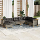 Zwart materiaal loungeset met natuurlijke olieafwerking en ideale afmetingen - Grijs / Zonder tafel / Dichtgeweven