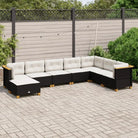 Zwart materiaal loungeset met natuurlijke olieafwerking en ideale afmetingen - Zwart / Zonder tafel / Dichtgeweven