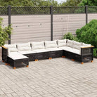 Zwart materiaal loungeset met natuurlijke olieafwerking en ideale afmetingen - Zwart / Zonder tafel / gat weven