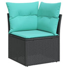 Zwart materiaal loungeset van gepoedercoat staal met comfortabele afmetingen - Tuinsets