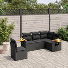 Zwart materiaal loungeset van gepoedercoat staal met comfortabele afmetingen - Tuinsets