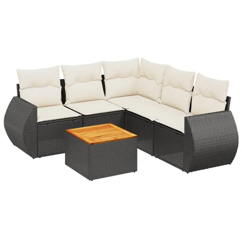 Zwart materiaal loungeset van gepoedercoat staal voor buiten comfort - Tuinsets