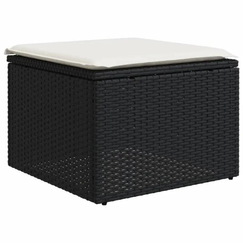Zwart materiaal loungeset van gepoedercoat staal voor buitenruimte - Tuinsets