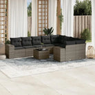 Zwart materiaal loungeset van gepoedercoat staal voor je tuin of terras - Grijs / Zonder tafel - Tuinsets