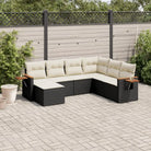 Zwart materiaal loungeset van gepoedercoat staal voor je tuin of terras - Tuinsets