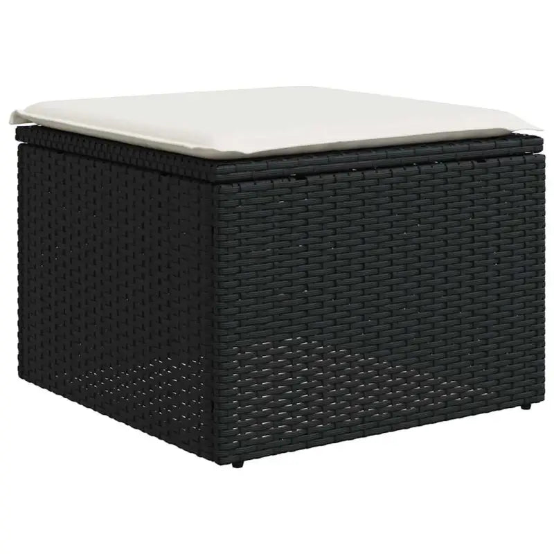 Zwart materiaal loungeset van gepoedercoat staal voor je tuin of terras - Tuinsets