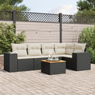 Zwart materiaal loungeset van gepoedercoat staal voor jouw tuin of terras - Tuinsets