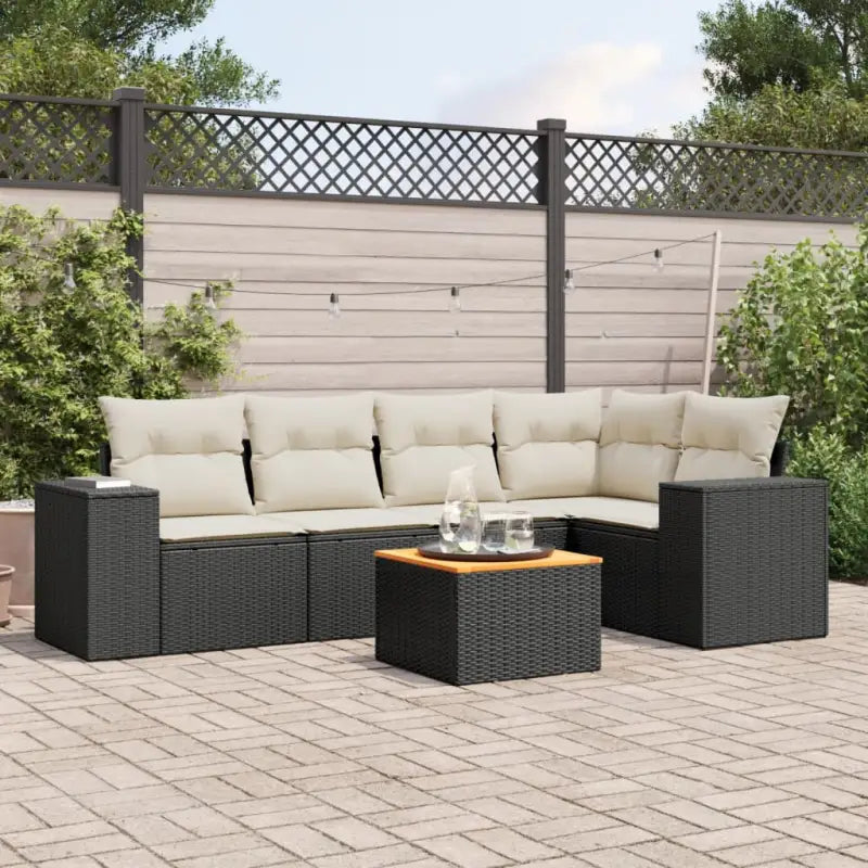 Zwart materiaal loungeset van gepoedercoat staal voor jouw tuin of terras - Tuinsets
