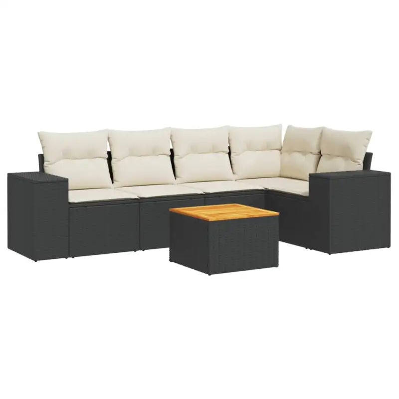 Zwart materiaal loungeset van gepoedercoat staal voor jouw tuin of terras - Tuinsets