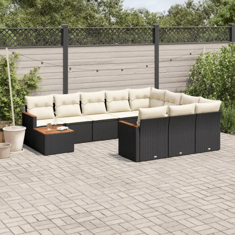 Zwart materiaal Loungeset van gepoedercoat staal voor tuin en terras - Tuinsets