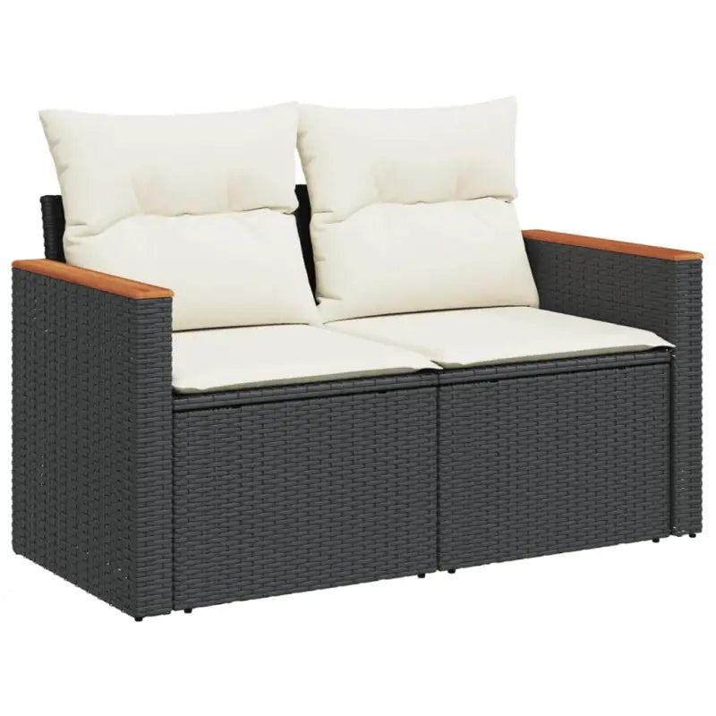 Zwart materiaal Loungeset van gepoedercoat staal voor tuin en terras - Tuinsets