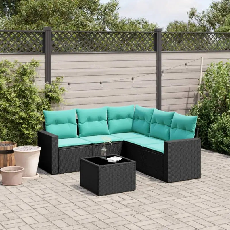 Zwart materiaal loungeset van gepoedercoat staal voor tuin of terras - Tuinsets