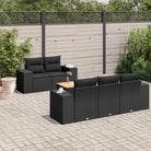Zwart materiaal loungeset van gepoedercoat staal voor tuin of terras - Zwart - Tuinsets