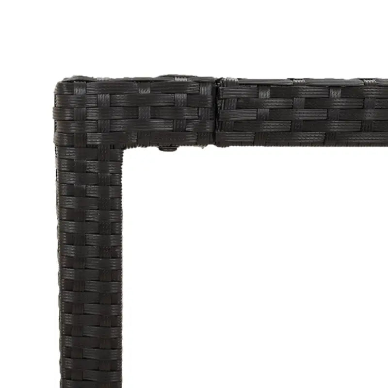 Zwart materiaal poly rattan tuinset voor een comfortabele zitervaring - Tuinsets