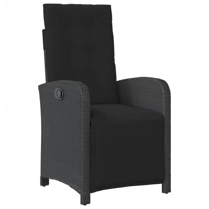 Zwart materiaal poly rattan tuinset voor een comfortabele zitervaring - Tuinsets