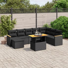 Zwart materiaal tuinset met gepoedercoat staal voor buitencomfort - Zwart / zonder opbergruimte - Tuinsets