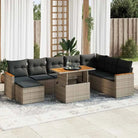 Zwart materiaal tuinset met gepoedercoat staal voor buitencomfort - Grijs / met opbergruimte - Tuinsets