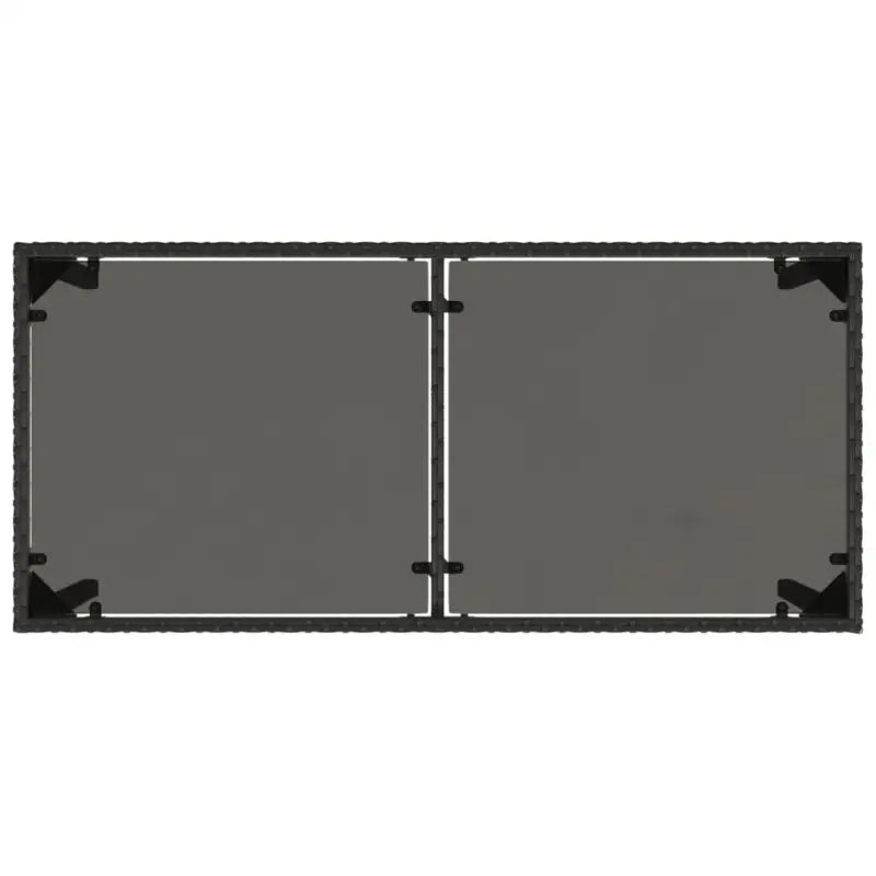 Zwart materiaal tuinset met wasbare hoes en gepoedercoat staal - Tuinsets