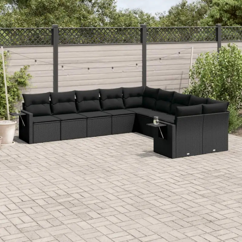 Zwart materiaal tuinset van gepoedercoat staal met aantrekkelijke afmetingen - Zwart / Zonder tafel - Tuinsets
