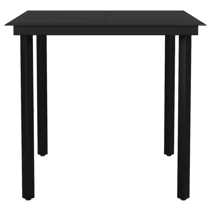 Zwart materiaal tuinset voor een stijlvolle buitenruimte - Tuinsets