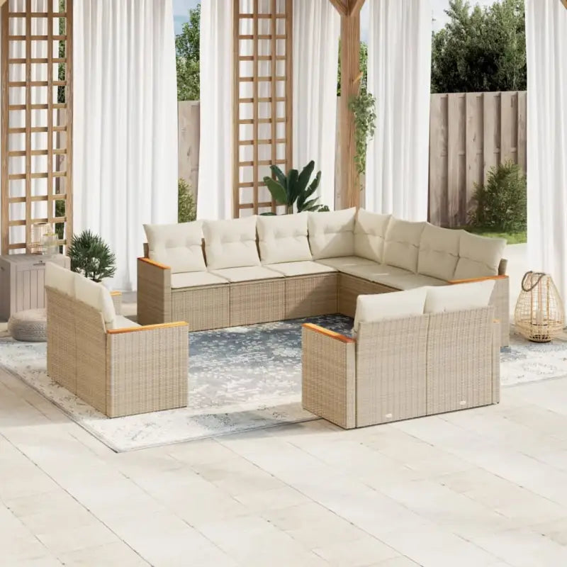 Zwart materiaal tuinsets met waterdichte tas en gepoedercoat staal - beige en crèmekleurig / Zonder tafel - Tuinsets