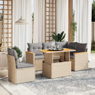 Zwart materialen loungeset met gepoedercoat staal en comfortabele afmetingen - Beige en grijs - Tuinsets