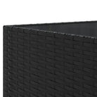 Zwart materialen loungeset met gepoedercoat staal en comfortabele afmetingen - Tuinsets
