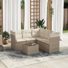 Zwart tuinset met waterdichte tas en gepoedercoat stalen constructie - beige en crèmekleurig / Met tafel - Tuinsets
