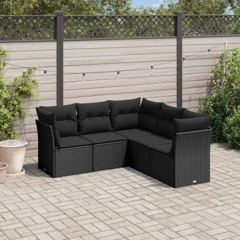 Zwart tuinset met waterdichte tas en gepoedercoat stalen constructie - Zwart / Zonder tafel - Tuinsets