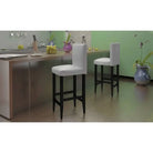 Zwarte barkrukken set van 4 met klassiek design en comfortabele zitting - Wit / 6 - Barkrukken
