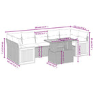 Zwarte lounge set van gepoedercoat staal met comfortabele afmetingen zitting - Tuinsets