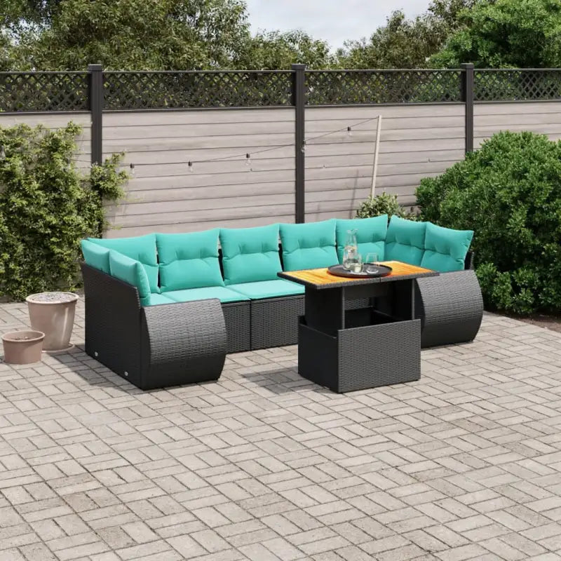 Zwarte loungeset in gepoedercoat staal met perfecte afmetingen voor tuin - Tuinsets