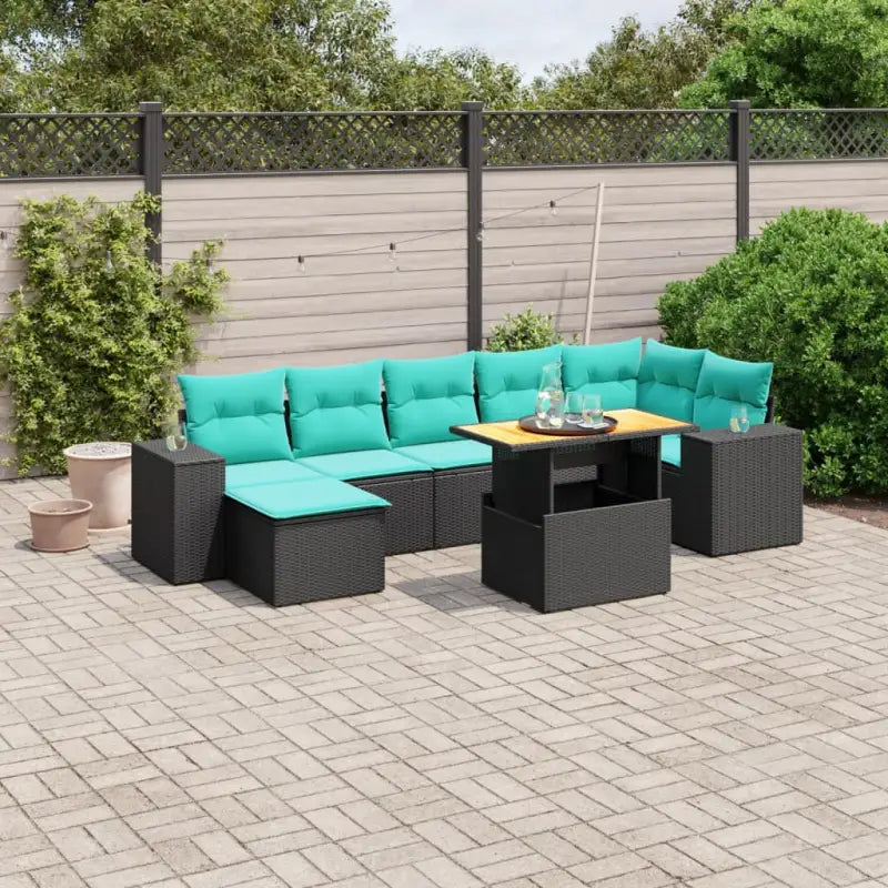 Zwarte loungeset in gepoedercoat staal met perfecte tuinafmetingen - Tuinsets
