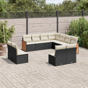 Zwarte loungeset met gepoedercoat staal en comfortabele afmetingen zitting - Tuinsets