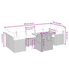 Zwarte loungeset met gepoedercoat staal en comfortabele afmetingen zitting - Tuinsets