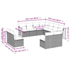 Zwarte loungeset met gepoedercoat staal en comfortabele afmetingen zitting - Tuinsets