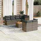 Zwarte loungeset met gepoedercoat staal en waterdichte tas voor buitengebruik - grijs en donkergrijs / Tafel + 3x