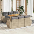 Zwarte loungeset met gepoedercoat staal en waterdichte tas voor buitenbeleving - Beige en grijs / met opbergruimte