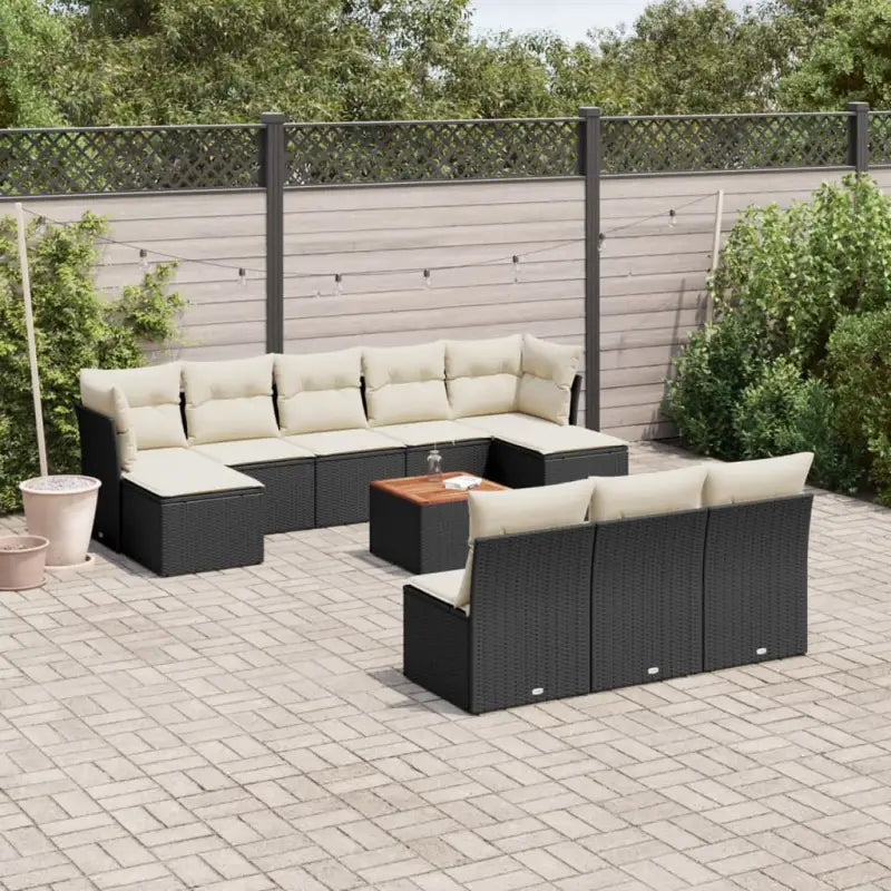 Zwarte loungeset met gepoedercoat staal en waterdichte tas voor buiten - Tuinsets