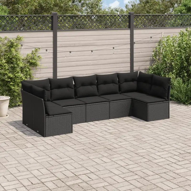 Zwarte loungeset met gepoedercoat staal en waterdichte tas voor buitenplezier - Zwart / Zonder tafel - Tuinsets