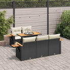 Zwarte loungeset met gepoedercoat staal en waterdichte tas voor buiten - Tuinsets