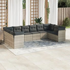Zwarte loungeset met gepoedercoat staal en waterdichte tas voor buiten - Lichtgrijs / Zonder tafel - Tuinsets