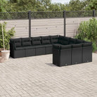 Zwarte loungeset met gepoedercoat staal en waterdichte tas voor buitengebruik - Zwart / Zonder tafel - Tuinsets
