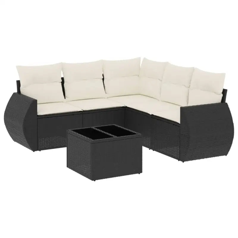 Zwarte loungeset met gepoedercoat staal en waterdichte tas - Tuinsets