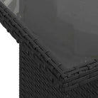 Zwarte loungeset met gepoedercoat staal voor buiten afgestemd op jouw tuin - Tuinsets
