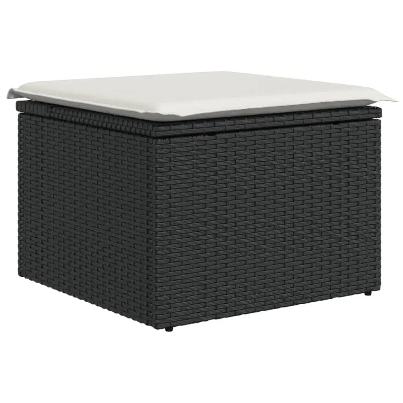 Zwarte loungeset met waterdichte tas en gepoedercoat staal voor buiten - Tuinsets