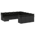 Zwarte loungeset met waterdichte tas en gepoedercoat staal Afmetingen - Tuinsets