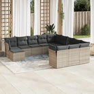 Zwarte loungeset met waterdichte tas en gepoedercoat staal Afmetingen - Grijs / Zonder tafel - Tuinsets