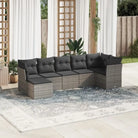 Zwarte loungeset met waterdichte tas en gepoedercoat staalâ€™s afmetingen - Grijs / Zonder tafel - Tuinsets