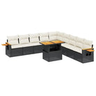 Zwarte loungeset van gepoedercoat staal met comfortabele zitafmetingen - Tuinsets